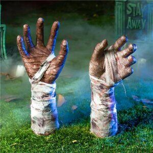 Halloween Outdoor Decorations Zombie Arm Yard Stakes Ground-Breaker